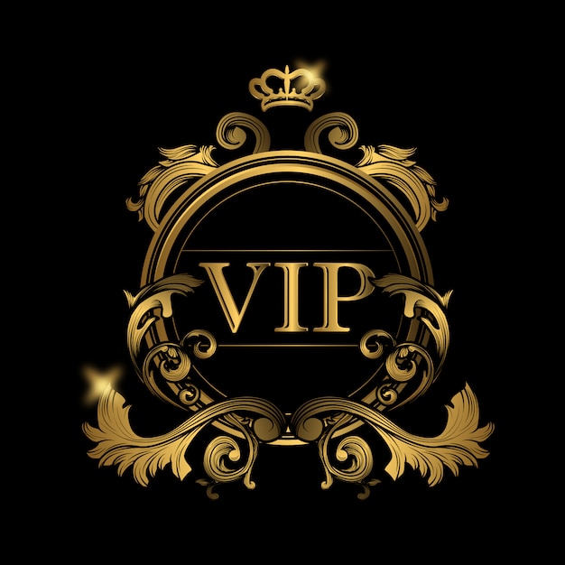 Vip golden logo