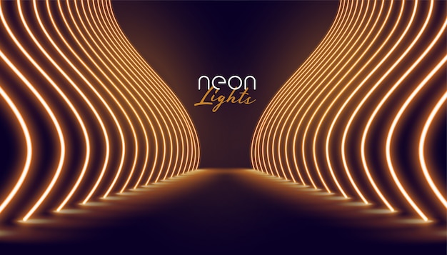 Free vector vip neon lights entrance way background