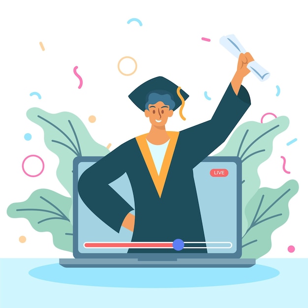 Virtual graduation ceremony theme