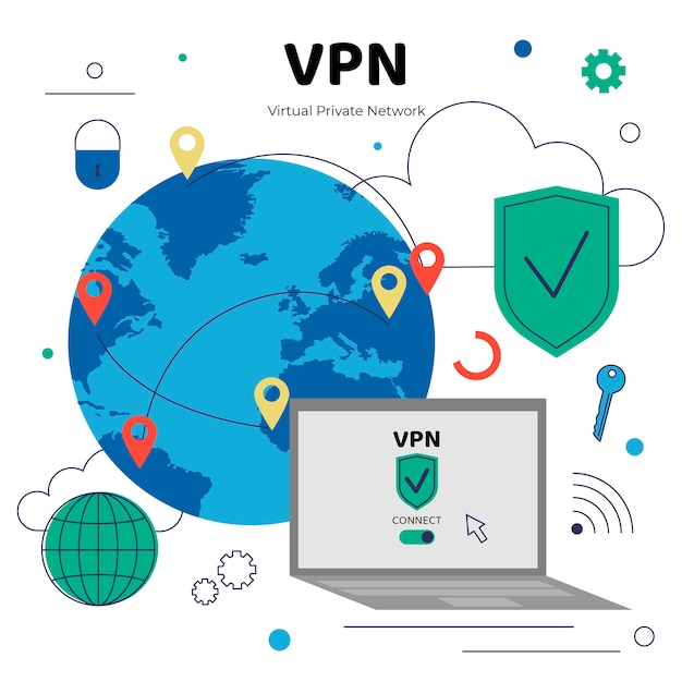 virtual private network illustration