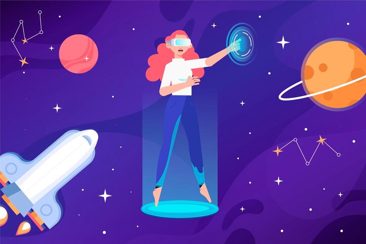 Free Vector virtual reality concept illustration