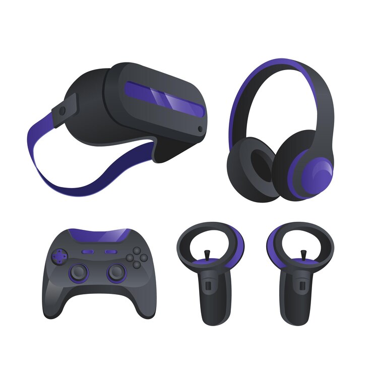 Free Vector virtual reality equipment