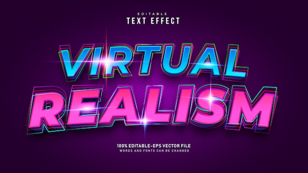 Virtual Reality Text Effect