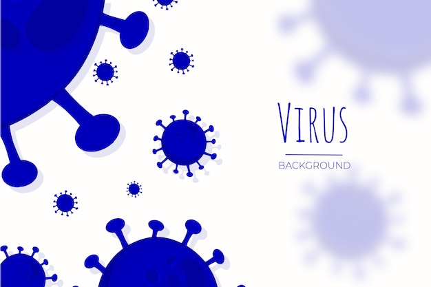 Free vector virus background