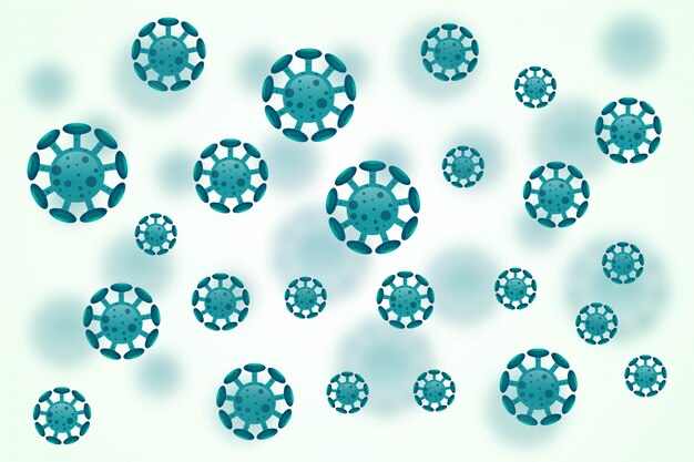 Free vector virus or bacteria infection background