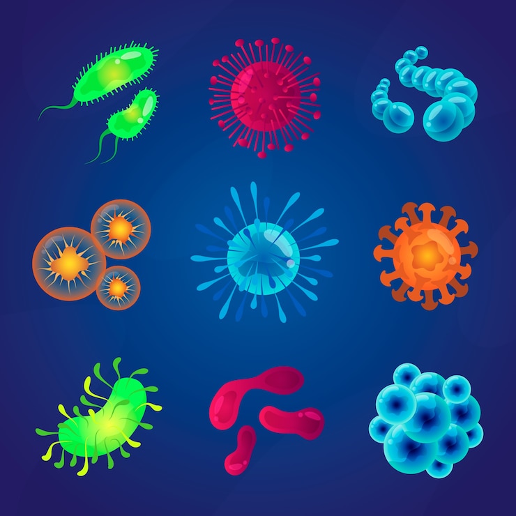Free Vector virus collection pack