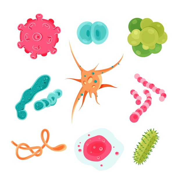 Free vector virus collection