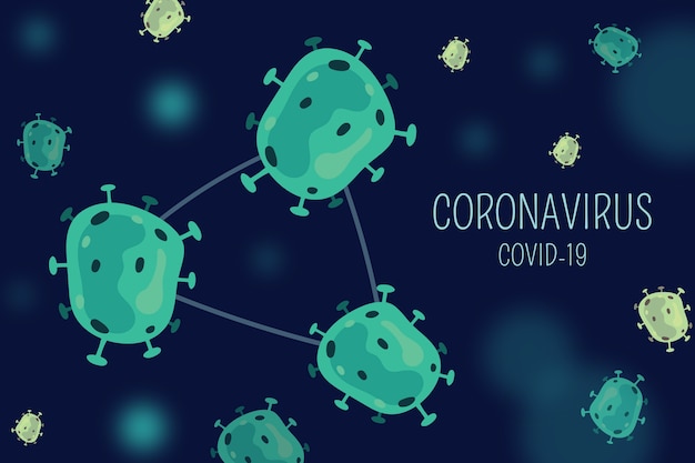 Vettore gratuito virus design concetto di coronavirus