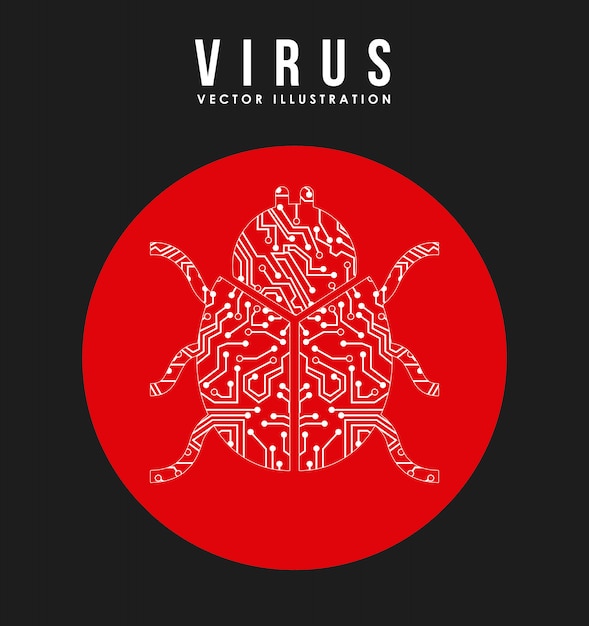 virus graphic design  vector illustration