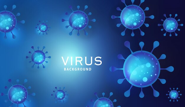 ウイルス感染または細菌の概念の背景