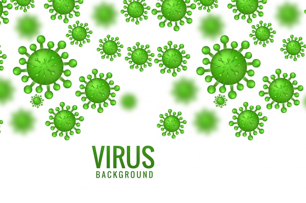 Free vector virus infection or bacteria concept design