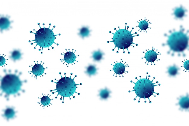 Free vector virus infection or bacteria flu background