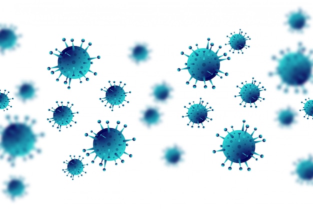 바이러스 감염 또는 박테리아 독감 배경