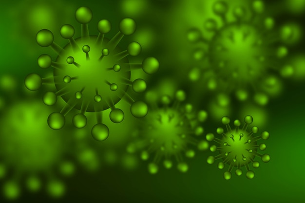 Free vector virus infection or bacteria flu background
