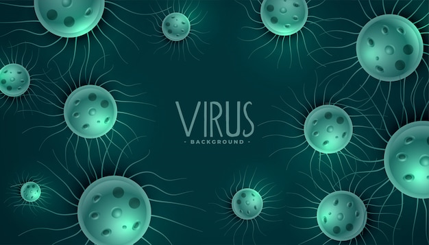 Free vector virus infection spread disease background concept