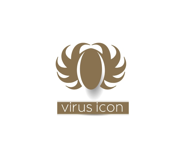 Векторный дизайн логотипа вируса.