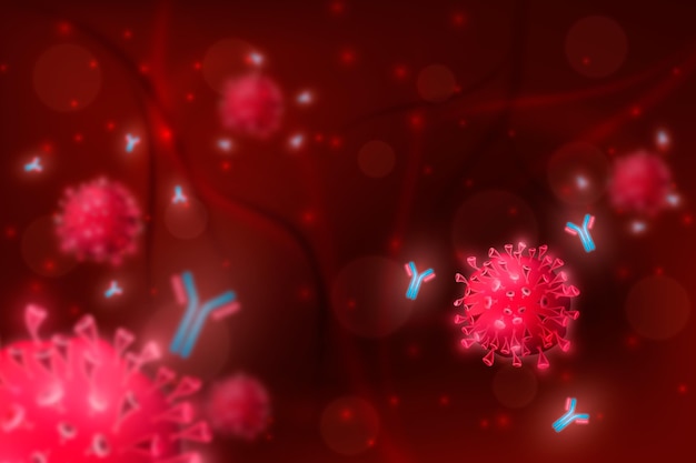 Virus particles background design