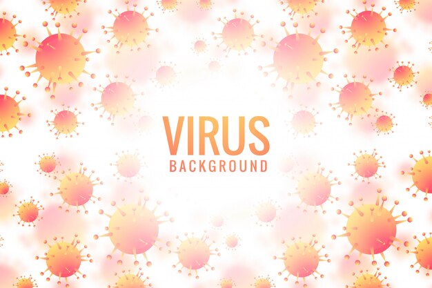 viruses and bacteria for medical background