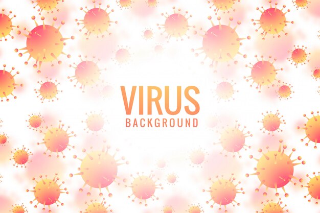 Viruses and bacteria for medical background