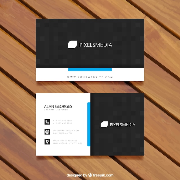 Visit card template