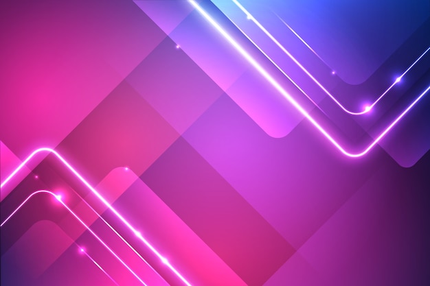 Free vector vivid neon lights background