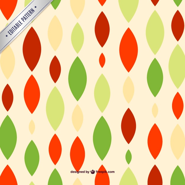 Free vector vntage shapes editable pattern