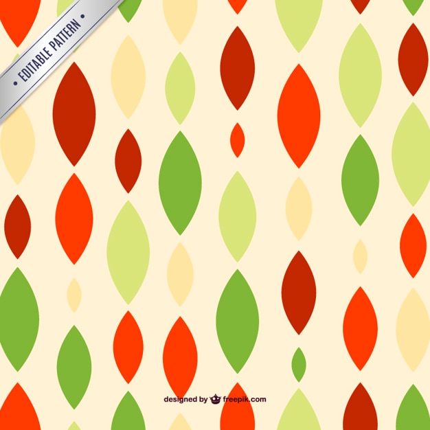 Free Vector vntage shapes editable pattern
