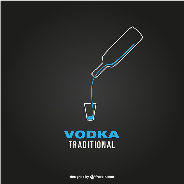 Vettore gratuito grafica vettoriale vodka gratis