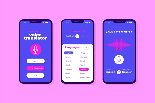 Voice translator app