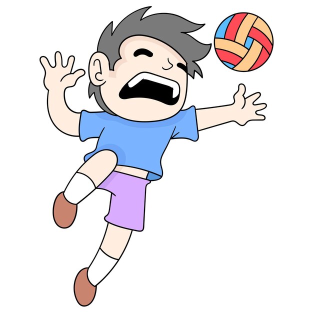 サーカスジャンプスタント ベクトルイラストアートを再生する凶暴なライオン 落書きアイコン画像カワイイ プレミアムベクター