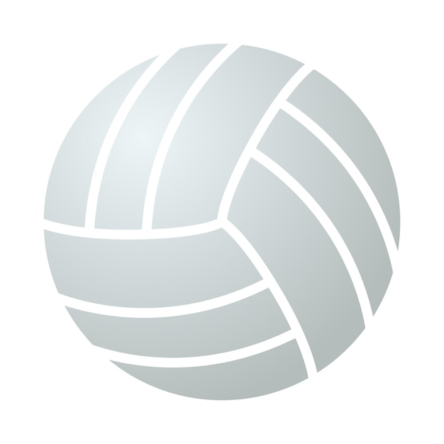 Бесплатное векторное изображение Волейбол серый градиент