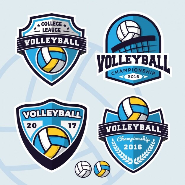 Volleyball logos collection