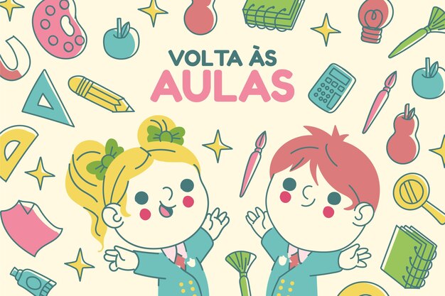 Volta as aulas background