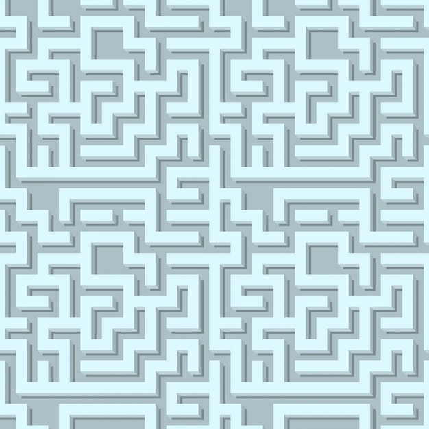 Free vector volumetric maze pattern