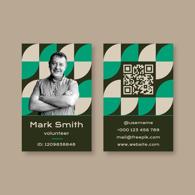 volunteer id card design