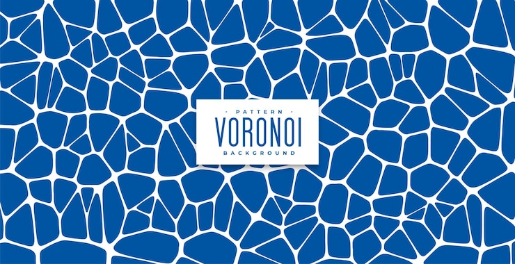Free Vector voronoi pattern mesh lines background