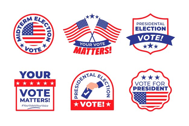 Voting badge collection