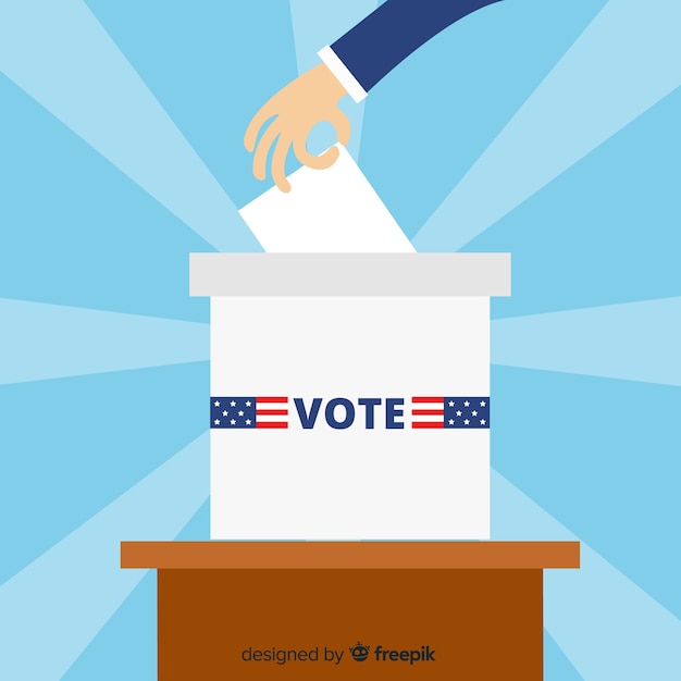 Free vector voting concept