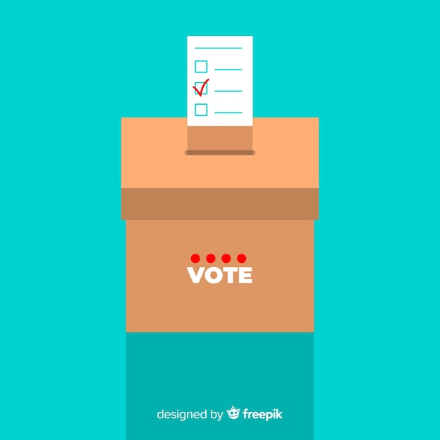 Free vector voting concept