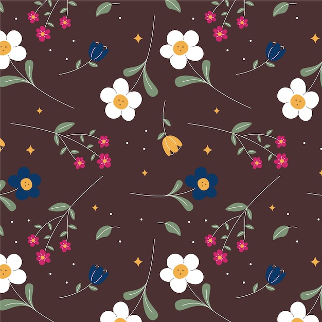 Free vector a/w colours pattern design template