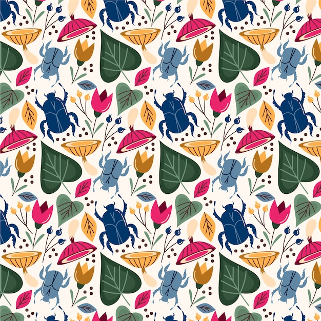 Free vector a w colours pattern design