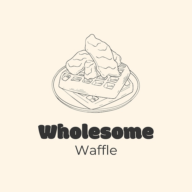 Waffle  logo template design