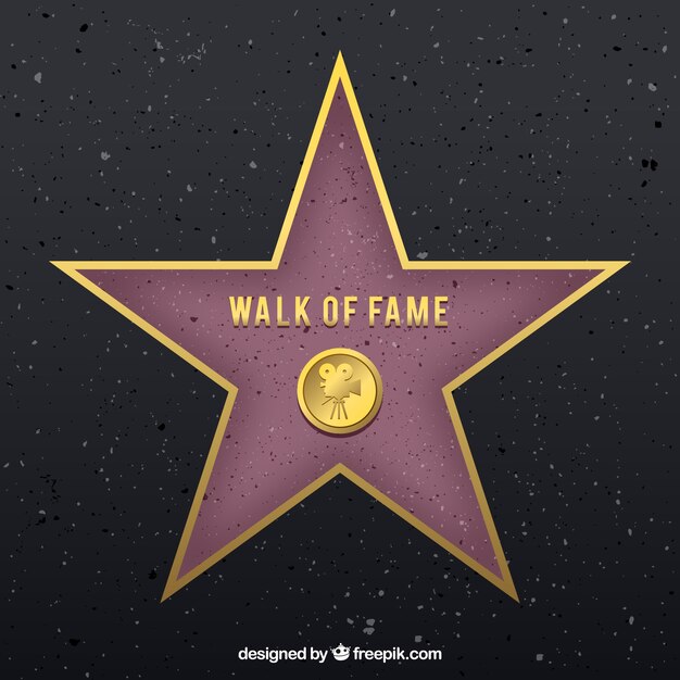 Walk of fame star background