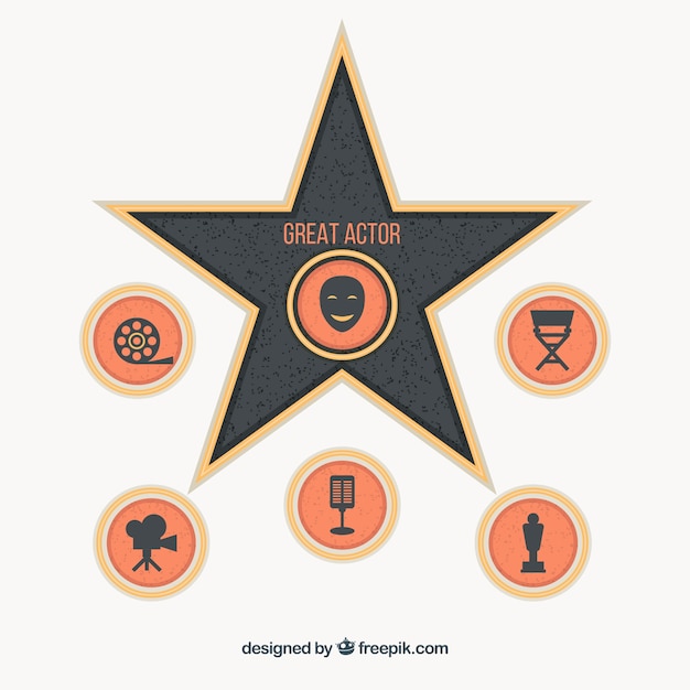 Free vector walk of fame