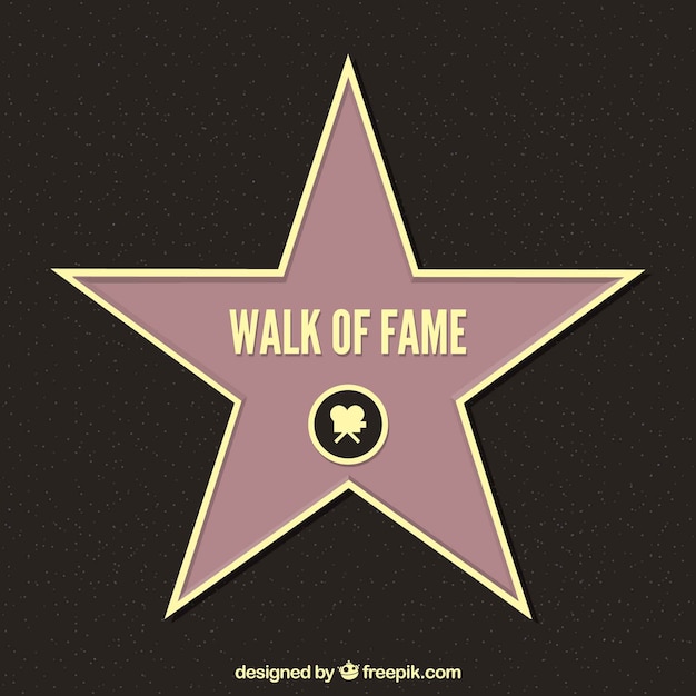 Free vector walk of fame