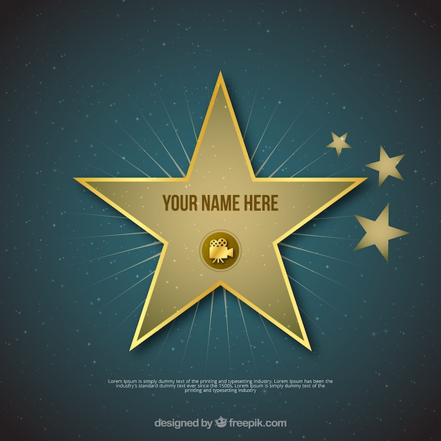 Free vector walk of fame