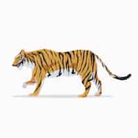 Vettore gratuito sfondo di tigre a piedi