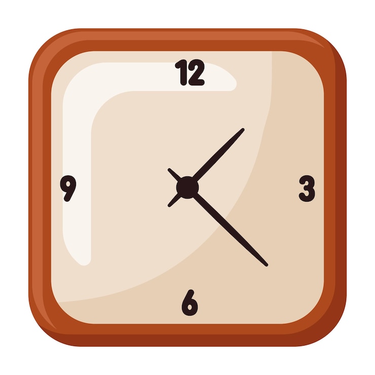 Free Vector wall clock illustration