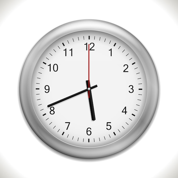 Free vector wall clock isolated