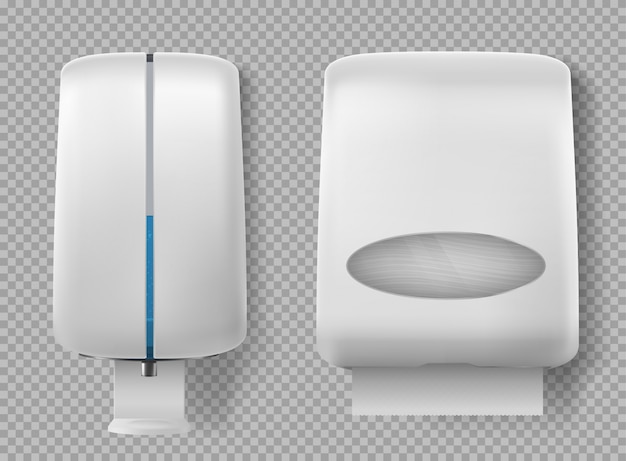 Free vector wall dispenser for antibacterial soap, antiseptic